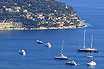 Bateau à Voile Dans La Baie De Saint Jean Cap Ferrat